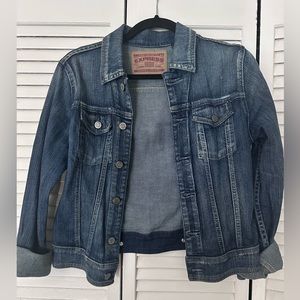 Express Dark Wash Classic Jean Jacket - size S